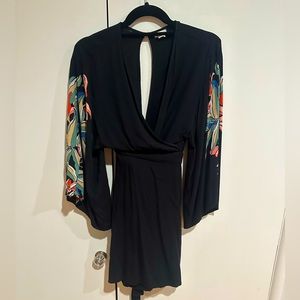 Billabong Black Floral Sundress/Kimono